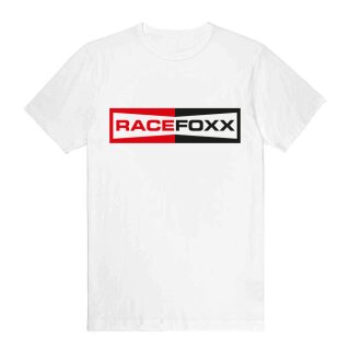 RACEFOXX U-Neck T-Shirt MEN, weiß