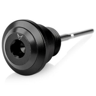 Oilcap with Dipstick for Vespa 300, Aluminium CNC, black