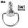 D-Ring 1/4 Turn Fasteners, 14 mm, Stainless Steel, Silver, Set of 8 with Clips