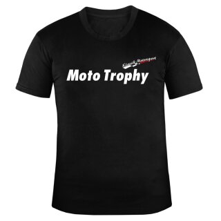 Klassik Motorsport U-Neck T-Shirt MEN, schwarz, Größe S