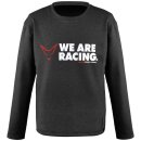 Sweatshirt We are racing, grau, unisex, Größe L