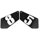 Yamaha XSR900 Starting Number Plates with Decals