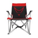 Outdoor Stuhl, schwarz/rot, individueller Aufdruck möglich!