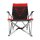 Outdoor Stuhl, schwarz/rot, mit Aufdruck
