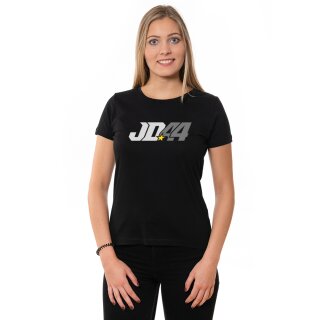 Jan # 44 U-Neck T-Shirt LADIES, black, size S