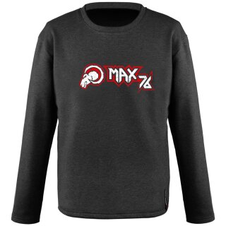 MAX 76 Sweatshirt, grau, unisex