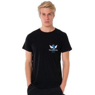 Rennleitung 110 U-Neck T-Shirt MEN, black, small logo, size L