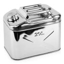Jerry Can Stainless Steel, horizontal, 20 litres