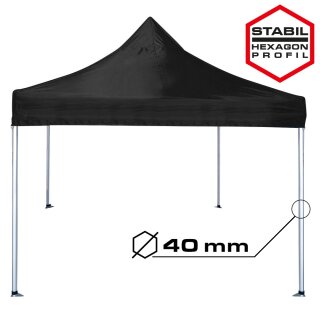 Foldable Pavilion / Tent, 40 mm Pillars, without Logo, 3 x 3 m