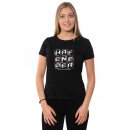 Hafeneger U-Neck T-Shirt LADIES, schwarz, Fancy Logo