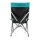 Outdoor Stuhl, schwarz/türkis, individueller Aufdruck möglich!