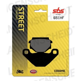 Bremsbelag SBS 651HF Street Ceramic