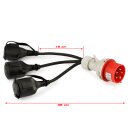 CEE Adapter 16 Amps to 3 x 230 Volt 