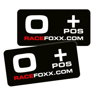 RACEFOXX Blutgruppen-Aufkleber 0+