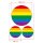 Decal Set for Vespa, Rainbow Flag