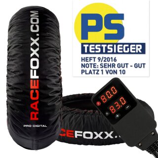 PRO DIGITAL up to 99°C SUPERBIKE Tire Warmers, with imprint