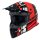 Motocrosshelm iXS361 2.3 schwarz-rot-grau