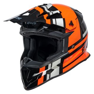 Motocrosshelm iXS361 2.3 black-orange-grau