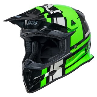 Motocrosshelm iXS361 2.3 black-grün-grau