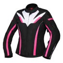 iXS Damen jacket Sport RS-1000-ST black-weiss-pink DXL