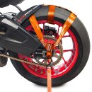 Rear Wheel Tie-Down Belt, orange
