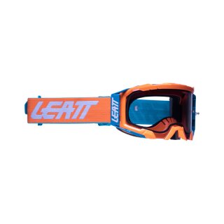 Leatt Brille Velocity 5.5 Neon Orange - Hell Grau 58%