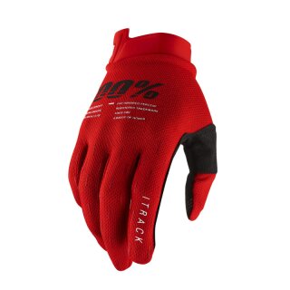 100percent iTrack Handschuh red