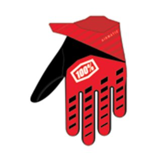 100percent Airmatic Handschuhe red-black