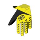 100percent Airmatic Handschuhe fluo gelb-schwarz