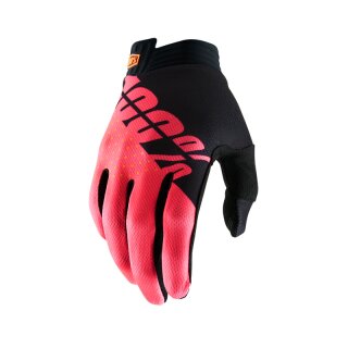 100percent Handschuhe iTrack black-fluo red S