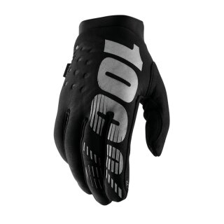 100percent Handschuhe Brisker black-grau