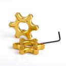 Triumph Gabelversteller, sternförmig, 14/18 mm, gold