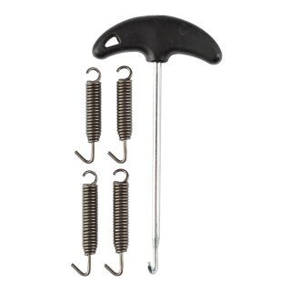Spring set for exhaust systems 6 cm and 7,5 cm + hook spanner