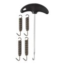 Spring set for exhaust systems 6 cm and 7,5 cm + hook...