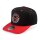 Snapback Cap, schwarz/Rot