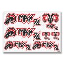 MAX 76 sticker, white - 2 sheets