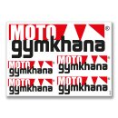 MOTO gymkhana lettering sticker - 2 sheets