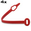 Tab for clothes hanger - red