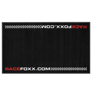 RACEFOXX Motorradteppich mit Nitrilrückseite "ZIELFLAGGE"