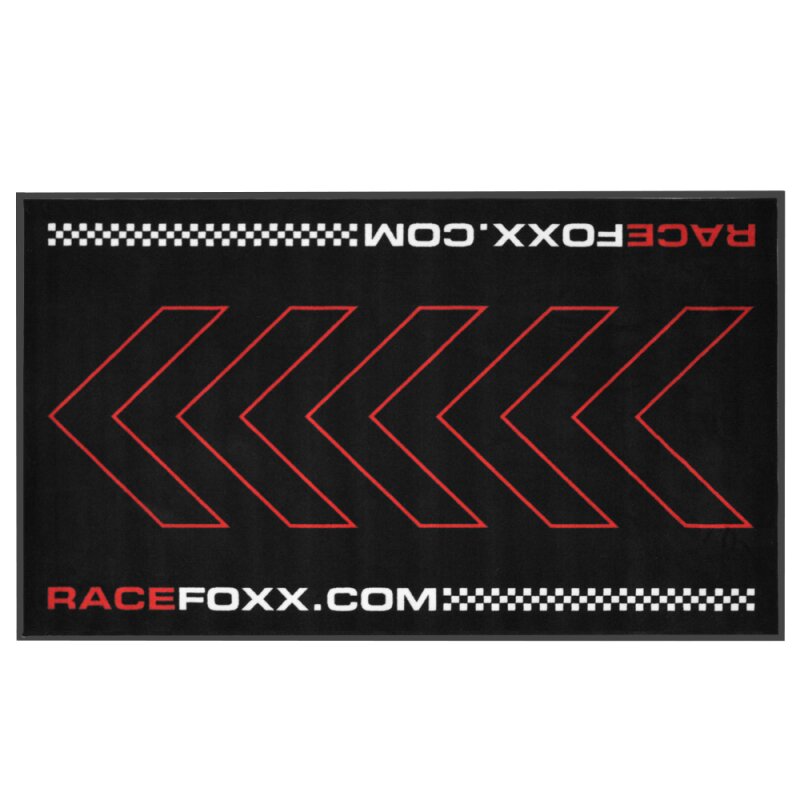 RACEFOXX Motorradteppich mit Nitrilrückseite Rot/Schwarz, € 79,90
