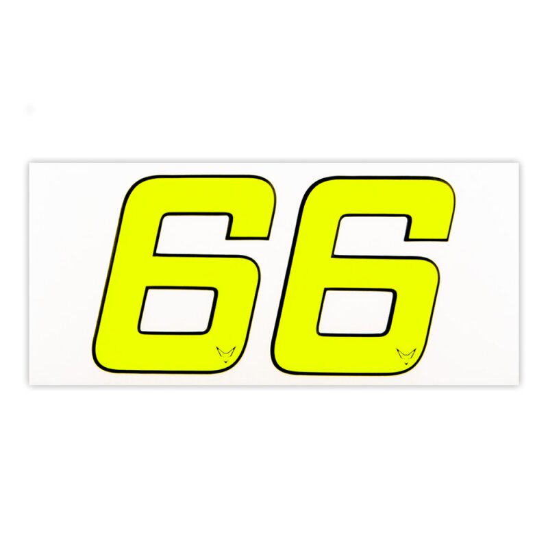 Race Numbers vinyl stickers Style 2 FL Yellow x1 2" Digit MORE in  SHOP 