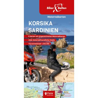BikerBetten Motorradkarten Korsika | Sardinien
