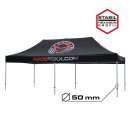 RACEFOXX Foldable Pavilion / Tent, 50 mm pillars, 8 x 4 m...