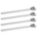 Quick Release Fastener Mounting Strips, oval, set of 4