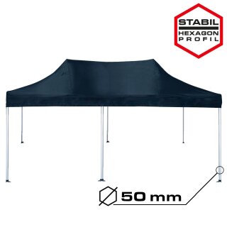 Foldable Pavilion / Tent, 50 mm pillars, 3 x 6 m