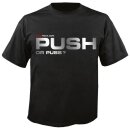 RACEFOXX U-Neck T-Shirt MEN, black, Push or puss?