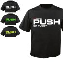 RACEFOXX U-Neck T-Shirt MEN, schwarz, "Push or...
