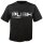 RACEFOXX U-Neck T-Shirt MEN, black, "Push or puss", silver, size XXL