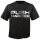 RACEFOXX U-Neck T-Shirt MEN, black, "Push harder", silver, size XXXL