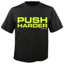 RACEFOXX U-Neck T-Shirt MEN, schwarz, Push harder,...